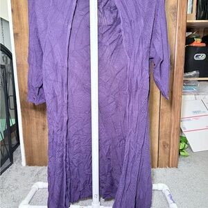 Purple Knit Cardigan